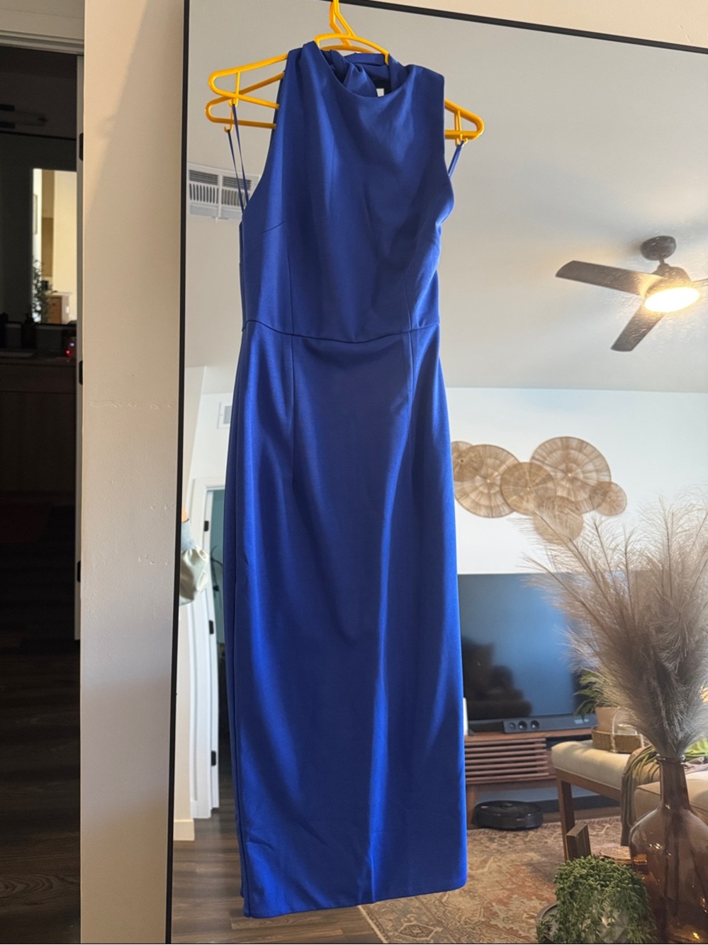Hello Molly Cobalt Blue Sleeveless Midi Dress